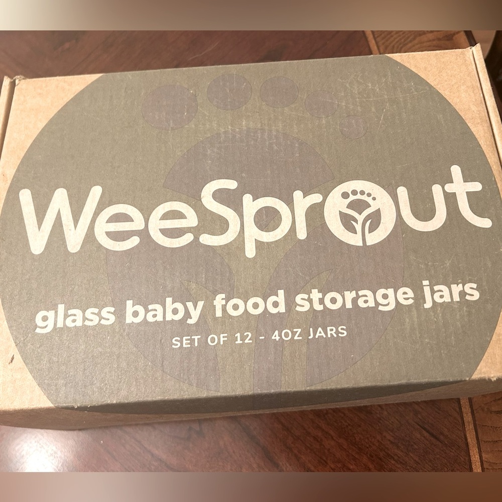 Wee Sprout Baby Food Storage Jars - Set of 12